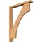 Ekena Millwork Westlake Block Smooth Bracket w/ Offset Brace, Western Red Cedar, 3 1/2"W x 26"D x 34"H BKT0402X26X34WTL05SWR - alternate 1